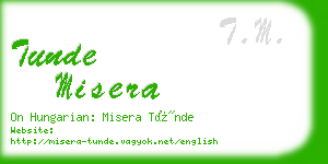 tunde misera business card